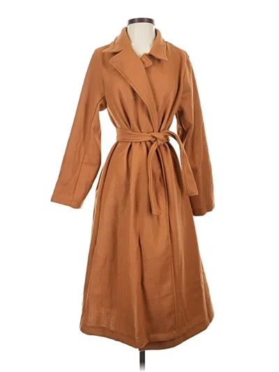 Pre-owned Unbranded Trenchcoat In Brown