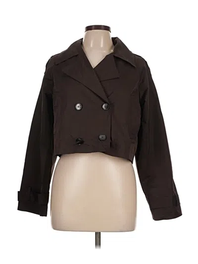 Pre-owned Unbranded Trenchcoat In Brown