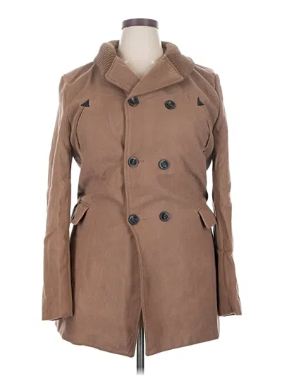 Pre-owned Unbranded Trenchcoat In Brown