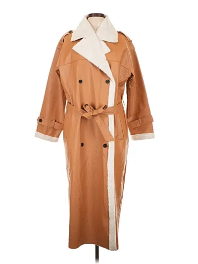 Pre-owned Unbranded Trenchcoat In Brown