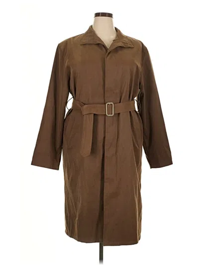 Pre-owned Unbranded Trenchcoat In Brown