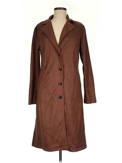Pre-owned Unbranded Trenchcoat In Brown