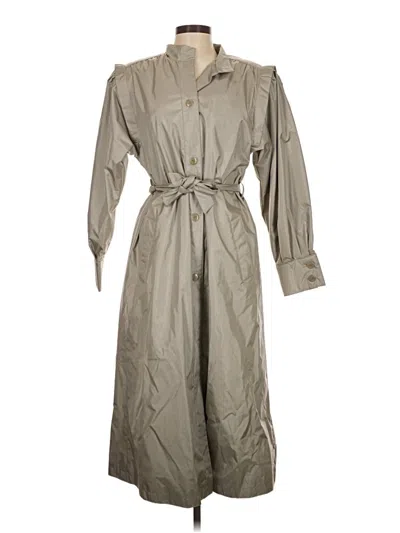 Pre-owned Unbranded Trenchcoat In Gray