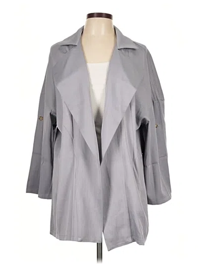 Pre-owned Unbranded Trenchcoat In Gray