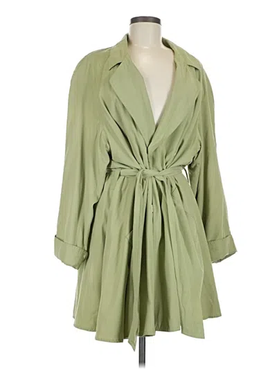 Pre-owned Unbranded Trenchcoat In Green
