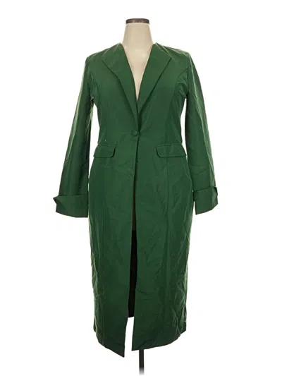 Pre-owned Unbranded Trenchcoat In Green