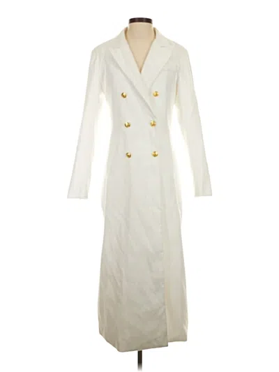 Pre-owned Unbranded Trenchcoat In Ivory