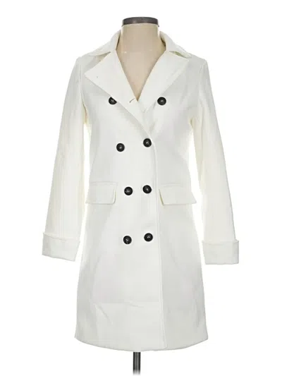 Pre-owned Unbranded Trenchcoat In Ivory