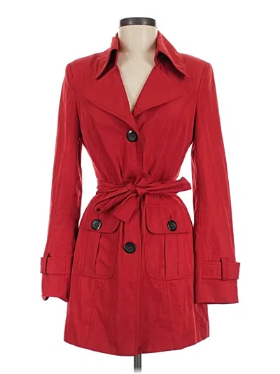 Pre-owned Unbranded Trenchcoat In Red