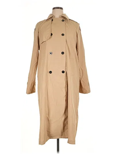 Pre-owned Unbranded Trenchcoat In Tan