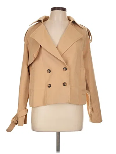 Pre-owned Unbranded Trenchcoat In Tan