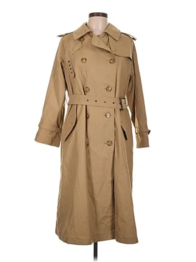 Pre-owned Unbranded Trenchcoat In Tan