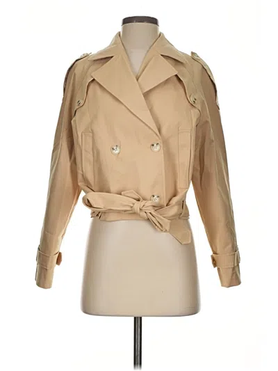 Pre-owned Unbranded Trenchcoat In Tan