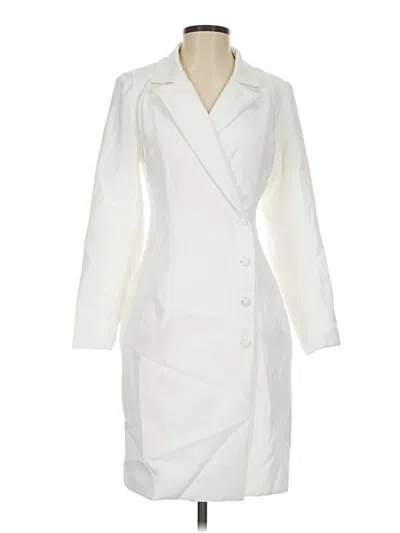 Pre-owned Unbranded Trenchcoat In White