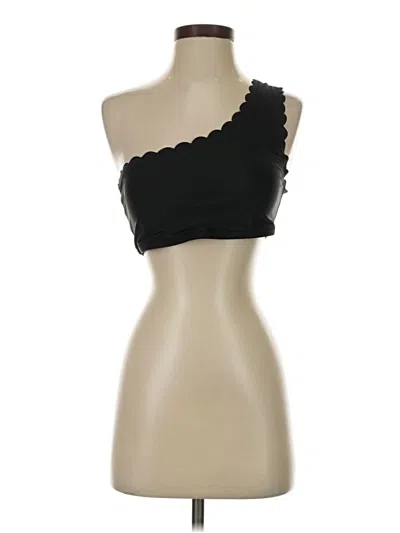 Pre-owned Unbranded Tube Top Black One Shoulder Neckline Tops