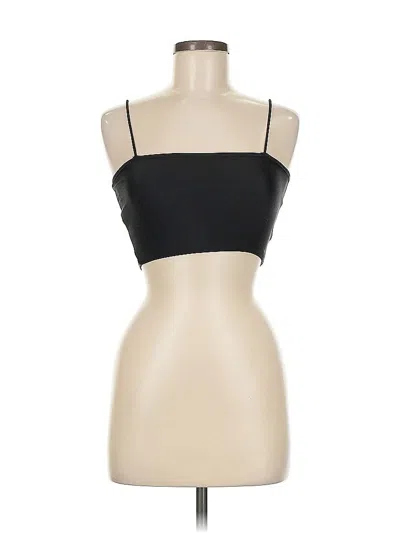 Pre-owned Unbranded Tube Top Black Strapless Neckline Tops