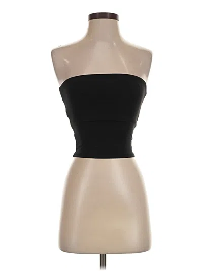Pre-owned Unbranded Tube Top Black Strapless Neckline Tops