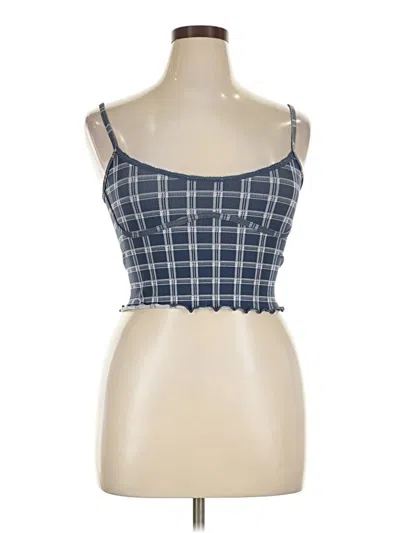 Unbranded Tube Top Blue Square Neckline Tops