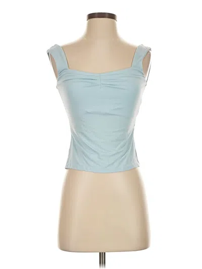 Pre-owned Unbranded Tube Top Blue Strapless Neckline Tops