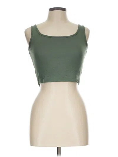 Pre-owned Unbranded Tube Top Green Strapless Neckline Tops