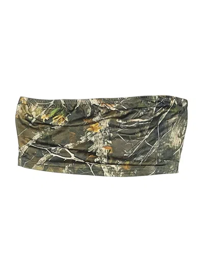 Pre-owned Unbranded Tube Top Green Tops