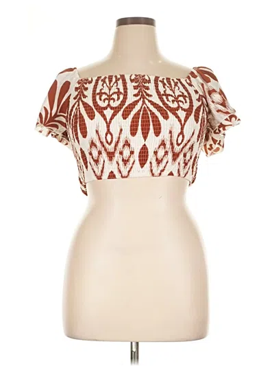 Pre-owned Unbranded Tube Top Ivory Strapless Neckline Tops In White