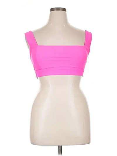 Pre-owned Unbranded Tube Top Pink Strapless Neckline Tops