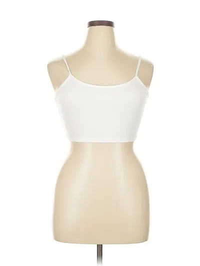 Pre-owned Unbranded Tube Top White Strapless Neckline Tops