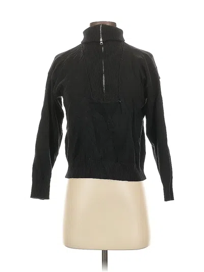 Pre-owned Unbranded Turtleneck Sweater In Black