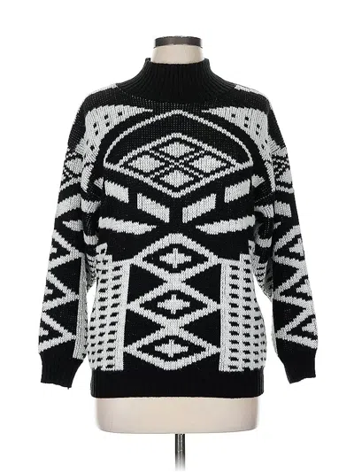 Pre-owned Unbranded Turtleneck Sweater In Black