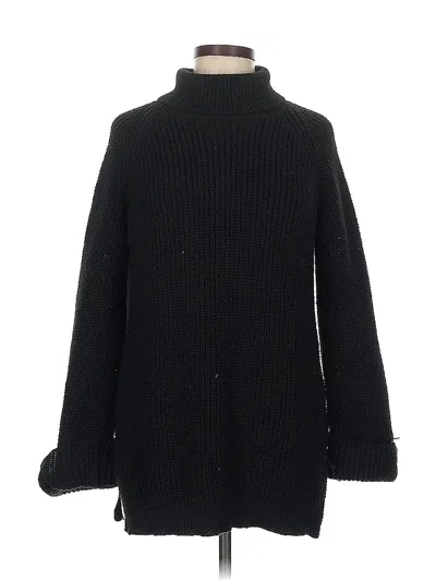 Pre-owned Unbranded Turtleneck Sweater In Black