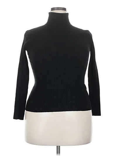 Pre-owned Unbranded Turtleneck Sweater In Black