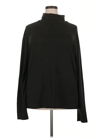 Pre-owned Unbranded Turtleneck Sweater In Black