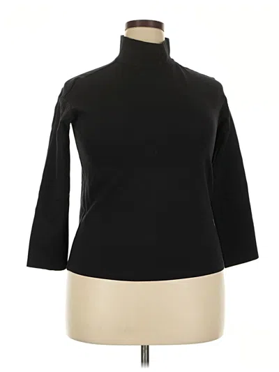Pre-owned Unbranded Turtleneck Sweater In Black