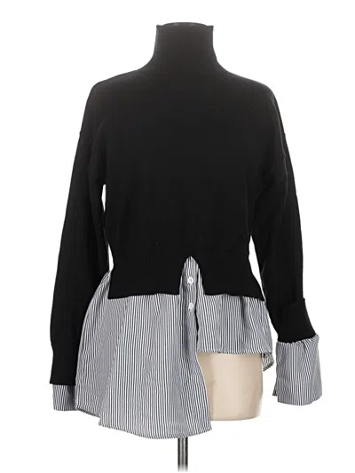 Pre-owned Unbranded Turtleneck Sweater In Black