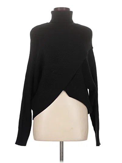 Pre-owned Unbranded Turtleneck Sweater In Black