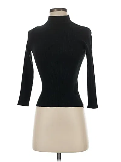 Pre-owned Unbranded Turtleneck Sweater In Black
