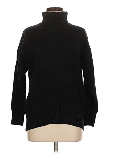 Pre-owned Unbranded Turtleneck Sweater In Black