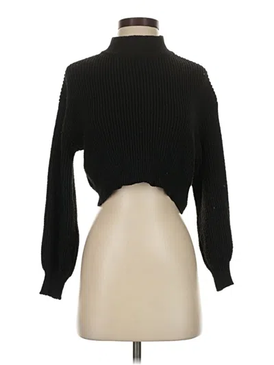 Pre-owned Unbranded Turtleneck Sweater In Black