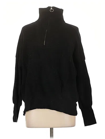 Pre-owned Unbranded Turtleneck Sweater In Black