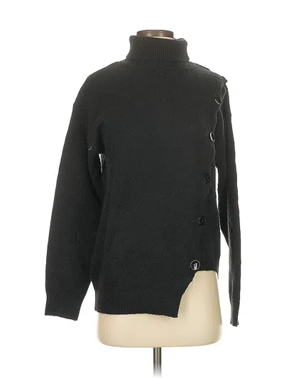 Pre-owned Unbranded Turtleneck Sweater In Black