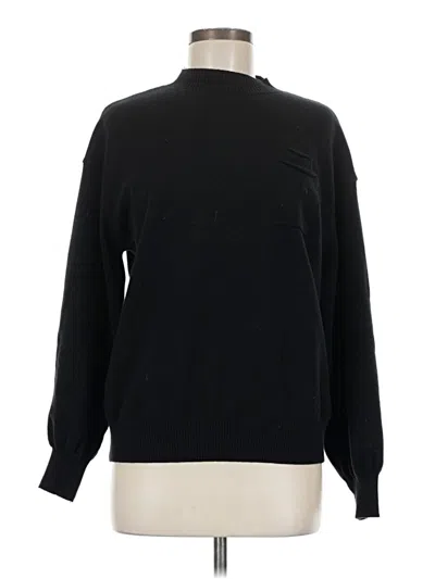 Pre-owned Unbranded Turtleneck Sweater In Black