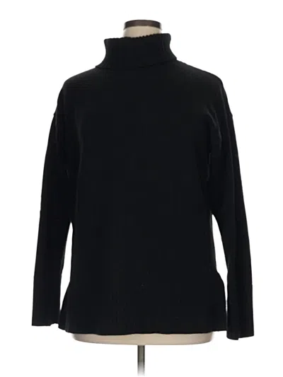 Pre-owned Unbranded Turtleneck Sweater In Black