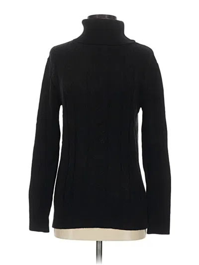 Pre-owned Unbranded Turtleneck Sweater In Black