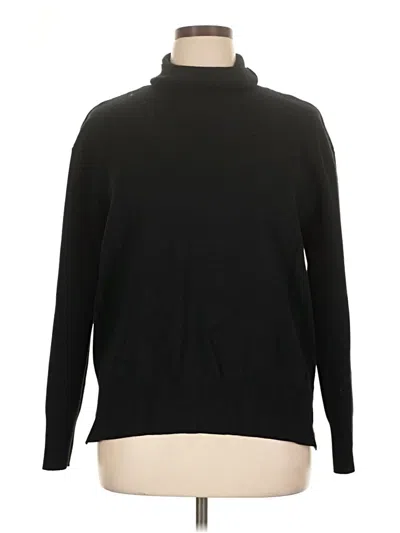 Pre-owned Unbranded Turtleneck Sweater In Black