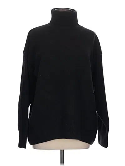 Pre-owned Unbranded Turtleneck Sweater In Black