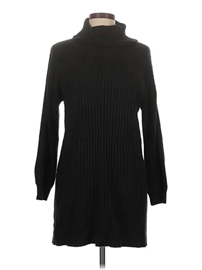Pre-owned Unbranded Turtleneck Sweater In Black