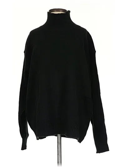 Pre-owned Unbranded Turtleneck Sweater In Black