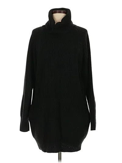 Pre-owned Unbranded Turtleneck Sweater In Black