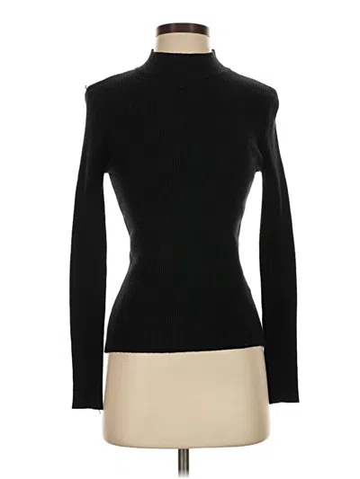 Pre-owned Unbranded Turtleneck Sweater In Black